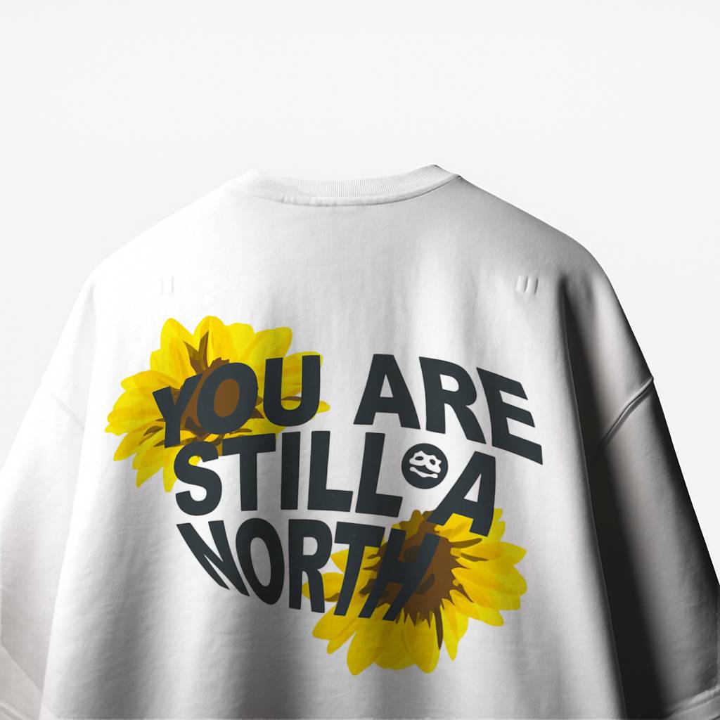 You Are North Heavy Gauge Fabric Oversized T-shirt