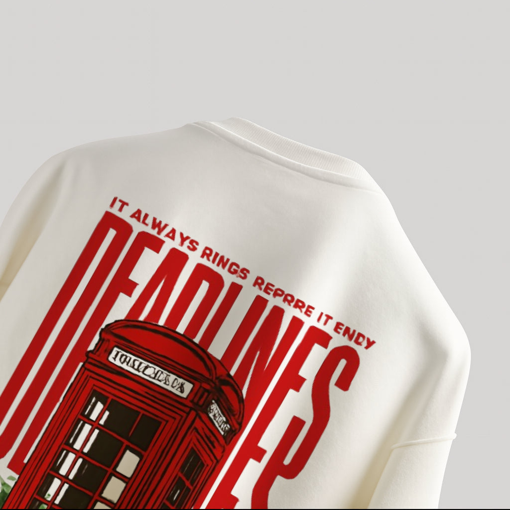 "Deadline Dialer: Red Phone Booth Graphic Tee"