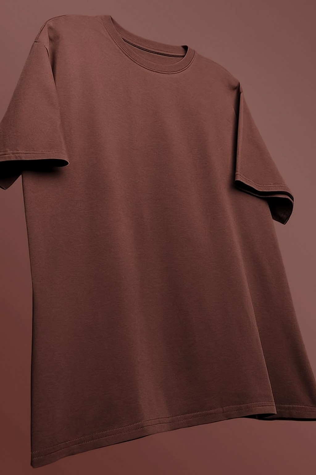 Basic Brown Heavy Gauge Oversized Tshirt