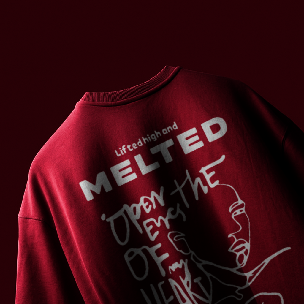 Red Basic Oversized T-shirt