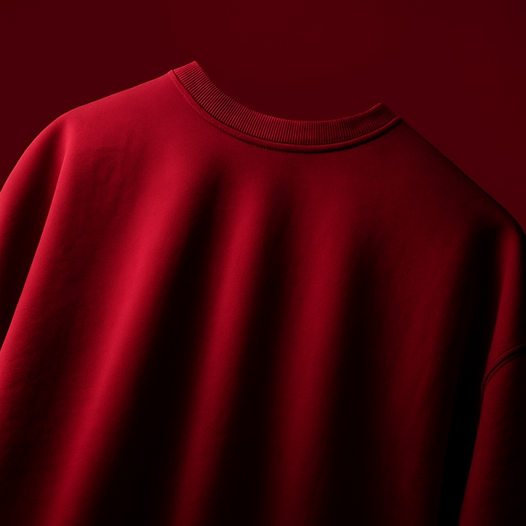 Red Basic Oversized T-shirt