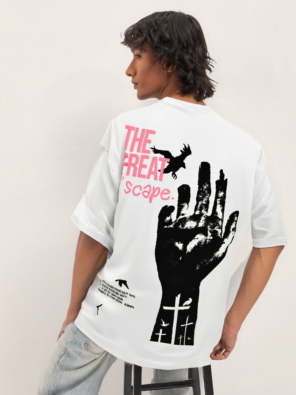 Oversized Graphic Streetwear Tee – "The Great Escape"