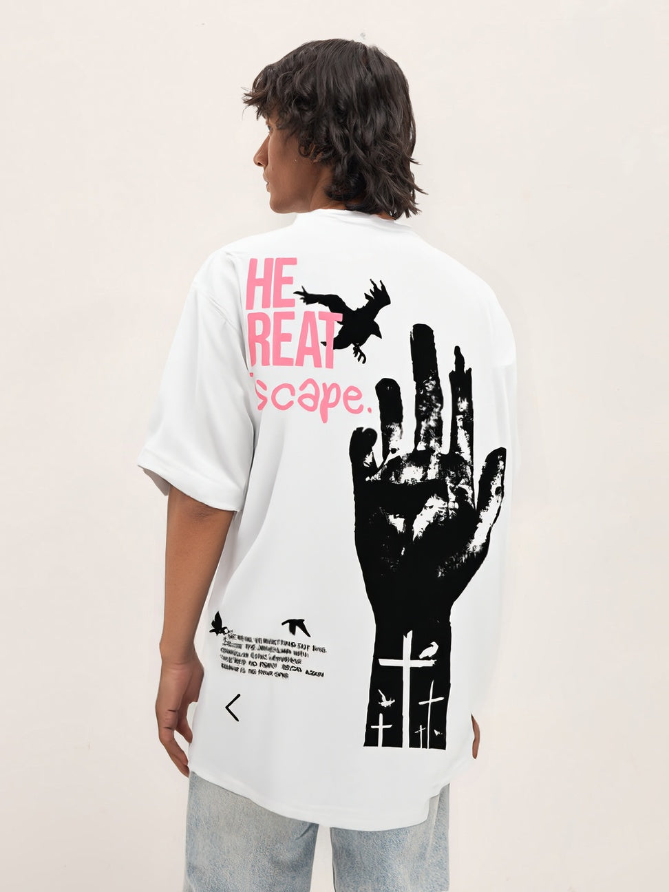 Oversized Graphic Streetwear Tee – "The Great Escape"